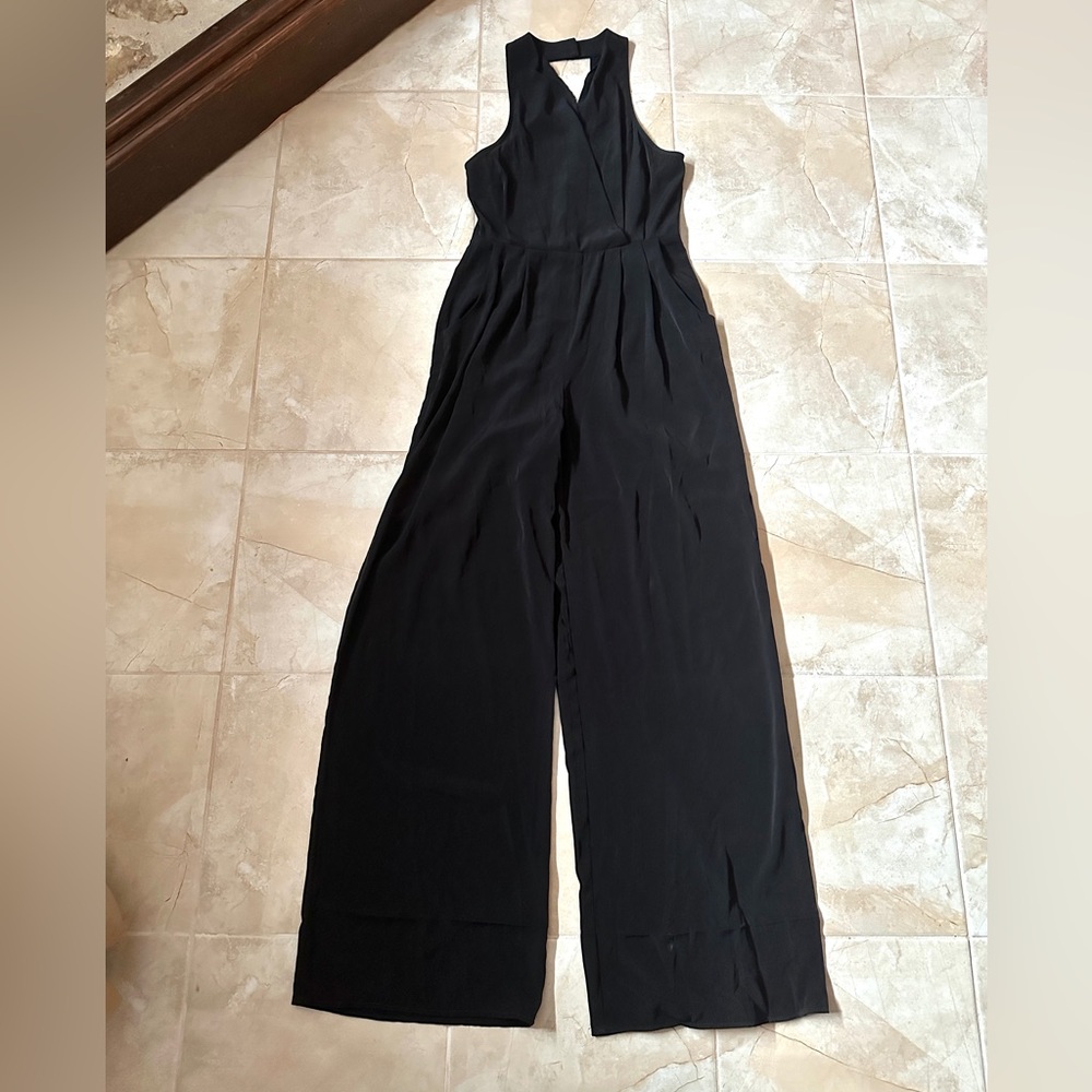 SPARKLE & FADE Black Wide Leg Jumpsuit (US M)